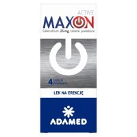 MAXON ACTIVE lek na erekcję 25 mg, 4 tabletki