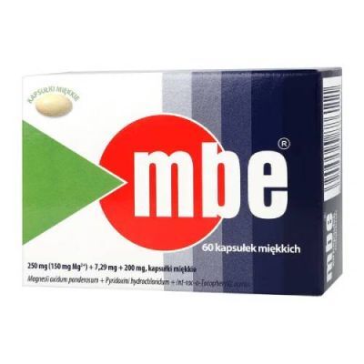 MBE 60 kapsułek na niedobory witaminy E, B6 i magnezu