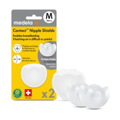 Medela Contact Silikonowe nakładki na brodawki M 20mm, 2 szt.