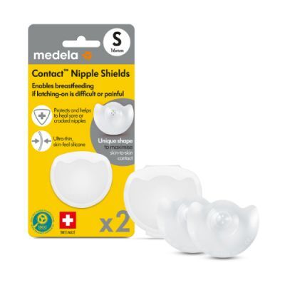 Medela Contact Silikonowe nakładki na brodawki S 16mm, 2 szt.