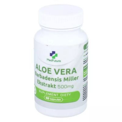 MEDFUTURE Aloe Vera Barbadensis Miller ekstrakt 500 mg 60 kapsułek