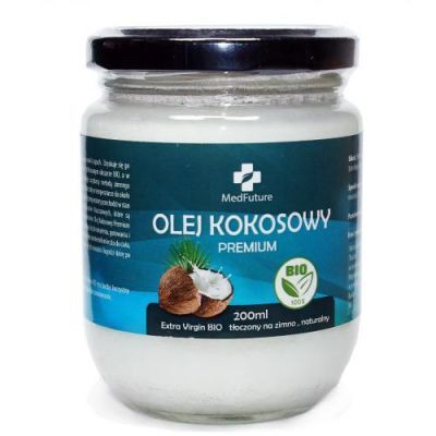 MedFuture Olej kokosowy Extra Virgin BIO nierafinowany, 200ml