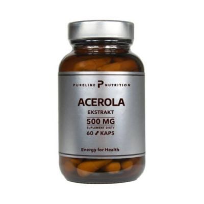 MedFuture Pureline Nutrition Acerola Ekstrakt 500mg, 60kaps. KRÓTKA DATA 28.02.2025