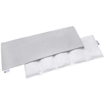 MEDI PARTNERS Termofor z pestek wiśni 5 komorowy Wafel 20x60 cm Szary