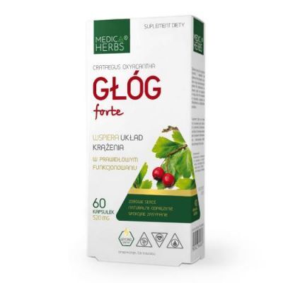 MEDICA HERBS Głóg forte 520 mg, 60 kaps.