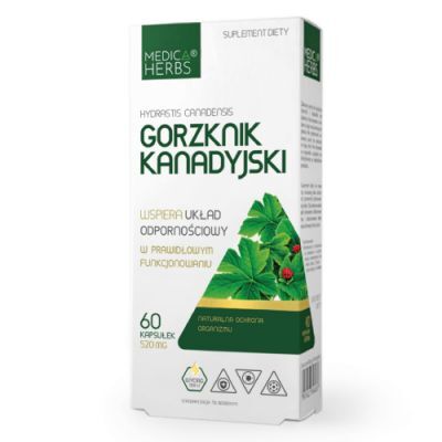 Medica Herbs Gorzknik kanadyjski, 60 kaps.