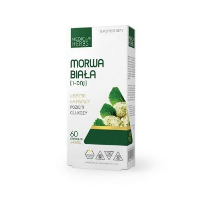 Medica Herbs Morwa Biała (1-DNJ), 60 kaps.