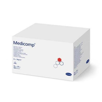 MEDICOMP 10cm x 20cm kompresy niejałowe, 100sztuk