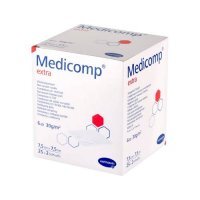 Hartmann Medicomp Extra kompresy jałowe 6 warstwowe 7,5 x 7,5 cm, 2 x 25 szt.