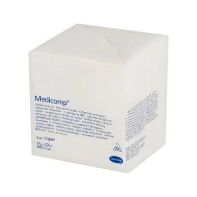 Hartmann Medicomp 10cm x 10cm kompresy niejałowe, 100 szt.