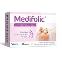 MEDIFOLIC Kwas foliowy, 90 tabletek