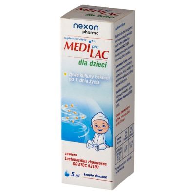 Mediprolac dla dzieci Krople doustne, 5 ml