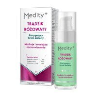 MEDITY+ TRĄDZIK RÓŻOWATY Korygujący krem zielony do twarzy, 30ml
