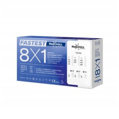 Medomics Fastest Zestaw testowy do wykrywania ośmiu patogenów układu oddechowego