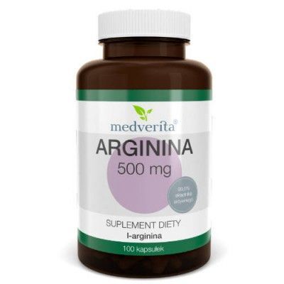 Medverita Arginina 500mg, 100 kaps.