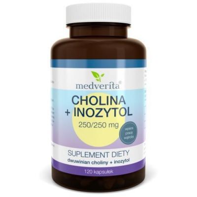 Medverita Cholina 250 mg + Inozytol 250 mg, 120 kaps.