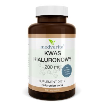 Medverita Kwas hialuronowy 200 mg, 120 kaps.