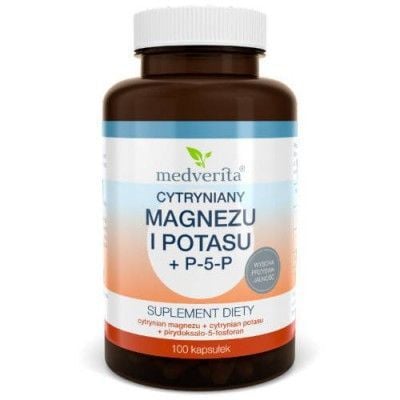 Medverita Magnez+ Potas + P-5- P, 100 kaps.