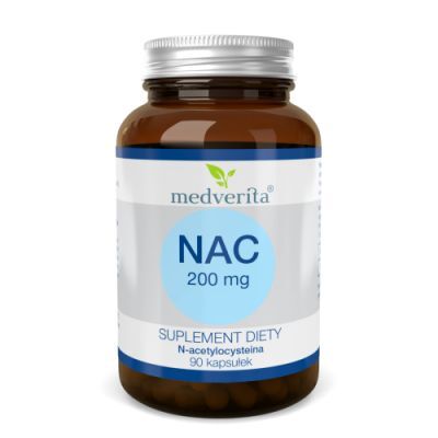Medverita NAC 200 mg N-acetylocysteina, 90 kaps.