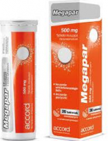 MEGAPAR 500 mg 20 tabletek musujących
