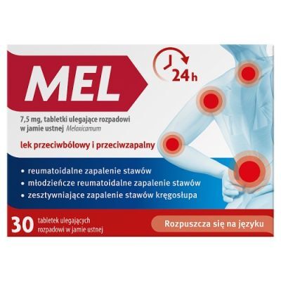 Mel 7,5 mg, 30 tabletek ulegających rozpadowi w jamie ustnej