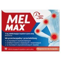 Mel Max 15 mg, 10 tabl.