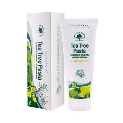 MELALEUCA Tea Tree Pasta do zębów z rozmarynem antybakteryjna bez fluoru, 75 g