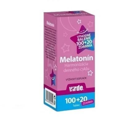 Melatonina 1 mg, 100 tabletek + 20 tabletek GRATIS