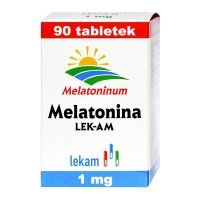 MELATONINA 1 mg 90 tabletek  LEK-AM