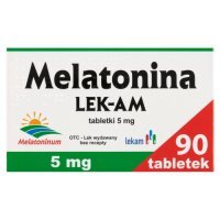 MELATONINA 5 mg 90 tabletek  LEK-AM na sen