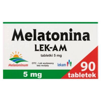 MELATONINA 5 mg 90 tabletek  LEK-AM na sen