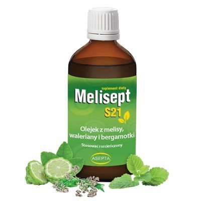 MELISEPT S21 Olejek z melisy, waleriany i bergamotki 100 ml ASEPTA