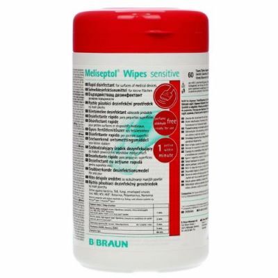 Meliseptol Wipes Sensitive Chusteczki do dezynfekcji powierzchni, 60 szt.