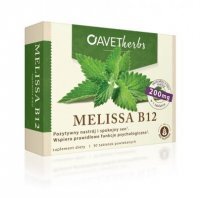 MELISSA B12 Avet Herbs 30 tabletek  DATA WAŻNOŚCI