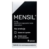 MENSIL 25 mg 8 tabletek do żucia na potencję, na erekcję