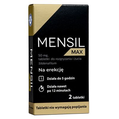 MENSIL MAX 50 mg 2 tabletki do żucia