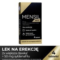 MENSIL MAX 50 mg 4 tabletki do żucia, erekcja