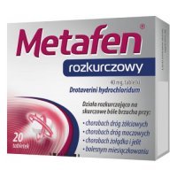 METAFEN rozkurczowy 40 mg 20 tabletek