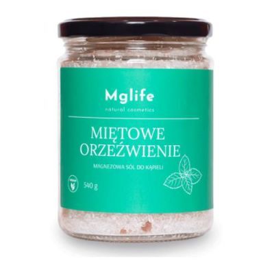 Mglife Magnezowa sól do kąpieli Miętowe orzeźwienie, 540g