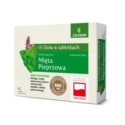 MIĘTA PIEPRZOWA 60 tabletek COLFARM