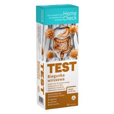 MILAPHARM Biegunka Wirusowa Test domowy do wykrywania wirusów w kale, 1 szt.
