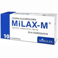 MILAX-M Czopki glicerolowe dla dorosłych 10 czopków,zaparcia