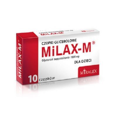 MILAX-M Czopki glicerolowe dla dzieci 10 czopków