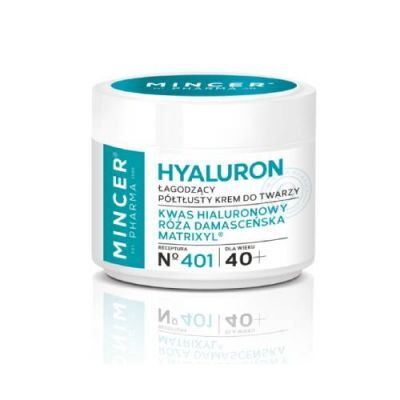 MINCER PHARMA HYALURON 40+ Krem przeciwzmarszczkowy nr 401 50 ml