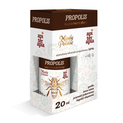 Miody Polskie Propolis 10% ekstrakt propolisowy, 20 ml
