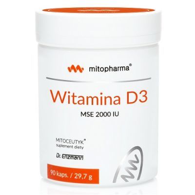 MITOPHARMA Witamina D3 MSE 2000 IU 90 kapsułek  Dr. Enzmann