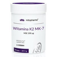 MITOPHARMA Witamina K2 MK7 MSE 200 ug 90 kapsułek  Dr. Enzmann