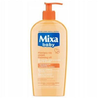 MIXA BABY Pieniący się olejek do kąpieli i pod prysznic, 400ml