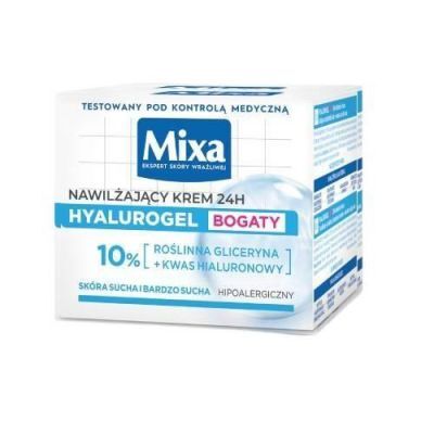 MIXA HYALUROGEL Bogaty krem nawilżający, 50ml