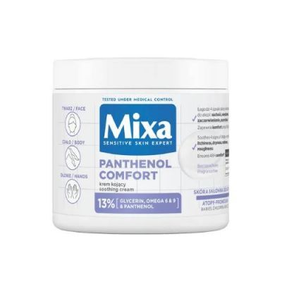 MIXA Panthenol Comfort Łagodzący krem do twarzy i ciała dla skóry atopowej, 400ml